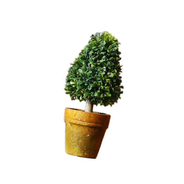 Elodie Artificial Potted Flower Bonsai Plastic Plant Tree for Table Desktop Garden decorative creative Gifts 7