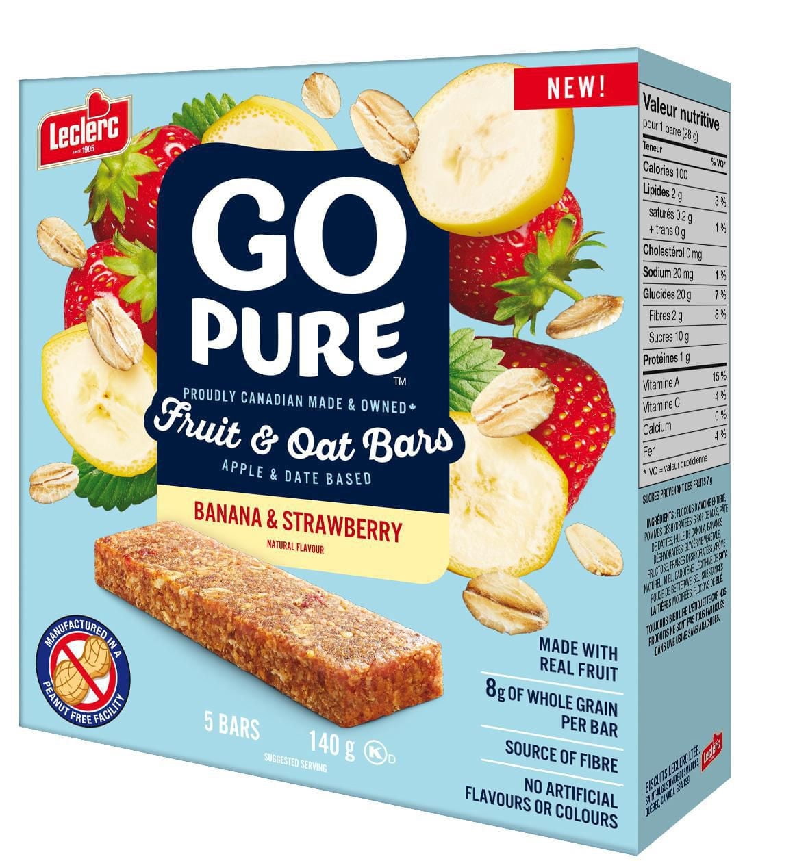 Go Pure Banana & Strawberry Fruit & Oat Bars