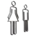 thumbnail image 2 of Men Women Toilet Sign ABS Plastic Indicator Plaque Decals Simple Washroom Toilet, 2 of 8