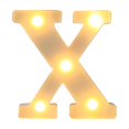 thumbnail image 2 of Vaidha Alphabet LED Letter Lights Light Up White Plastic Letters Standing Hanging A-M &, 2 of 3
