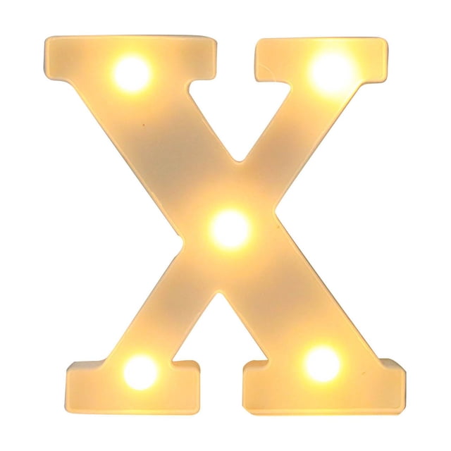 Light Up Letters Led Bar Lights & Signs Alphabet Led Letter Lights Up White Plastic Letters, Hanging On A-M& White Led Lights