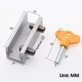 thumbnail image 3 of sdhkgrrt under $5 2Pcs Window Locks, Sliding Window Lock Security,Limiter for Vertical Horizontal Windows,Aluminum Alloy Window Stopper,Yellow Key Lock for Home Office,Child Safety Window Restrictor, 3 of 9