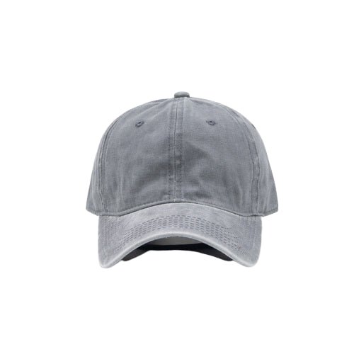 Plain Dyed Washed 100% Cotton Adjustable Baseball Cap Women & Men