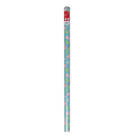 Papier cadeau de Noël sapins de Noël Holiday Time, largeur 30 po