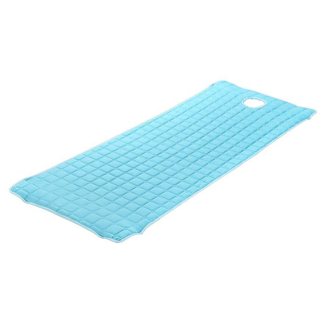 Housse de Lit de Traitement de SPA pour Massage Matelas Bleu 180x60 cm