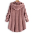thumbnail image 4 of LSLJS Womens Oversized Hoodies Sweatshirts Fuzzy Fleece Pullover Outerwear Loose Cardigan Wool Coat Winter Jacket, 4 of 8