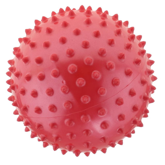 Esquirla 6 Inch PVC Inflated Knobby Bouncy Ball Massage Sensory Ball Kids Toy Red