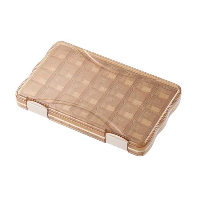 Yhmxh Pills Storage Box For Morning Afternoon And Evening Packaging Box Large Capacity 7-day Small Dispenser Portable One-week Packaging Box Organization and Storage Bathroom Organizers and Storage