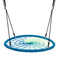 thumbnail image 1 of Costway 40'' Toile d'Araignée Arbre Balançoire Enfants Jeu de Jeu Extérieur W / Cordes Réglables Cadeau Bleu, 1 of 10