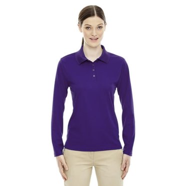 Ash City - Core 365 Polo Piqué à Manches Longues de Performance Sommet pour Dames