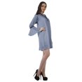 thumbnail image 4 of Moomaya Robes Mini Imprimées à Col en V pour Femmes Manches à Volants Robes de Plage pour Femmes, 4 of 4