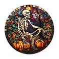 thumbnail image 1 of Halloween Hanging Decoration Acrylic Luminous Skull Sign With Glow Effect For Indoor And Outdoor Use, 1 of 9