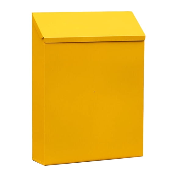 CHENMEI Boîte aux Lettres Murale avec Serrure Boîte aux Lettres en Métal Boîte Murale Porte-Journaux pour Portail Extérieur Déco de Maison Blanc