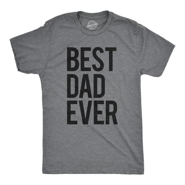 T-shirt Homme « Meilleur Papa de Tous les Temps » Drôle pour la Fête des Pères, Idée pour Mari, Nouveauté (Gris Chiné Foncé) - TG