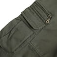 thumbnail image 3 of RXIRUCGD Men's Solid Color Pocket Workwear Pantscasual Straight Leg Pants, Army Green, Size: XL, 3 of 8