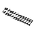 thumbnail image 4 of Binding Strip, PP Plastic 65 Sheet Holdable 10 Pcs Binding Comb Wear Resistant Cuttable  For Loose Leaf Paper Black, 4 of 8