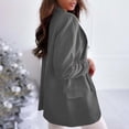 thumbnail image 4 of TIMIFIS Womens Casual Blazers Open Front Long Sleeve Work Office Jackets Blazer-Dark Gray - Fall/Winter, 4 of 6