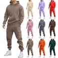 thumbnail image 5 of Mens Long Sleeve, Tracksuit with Hooded Pullover and Elastic Waist, 5 of 5
