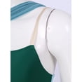 thumbnail image 4 of Alvivi Justaucorps-Robe de Ballet à Blocs de Couleur pour Danse Lyrique Moderne pour Femme pour Costume de Compétition de Danse Vert m, 4 of 7