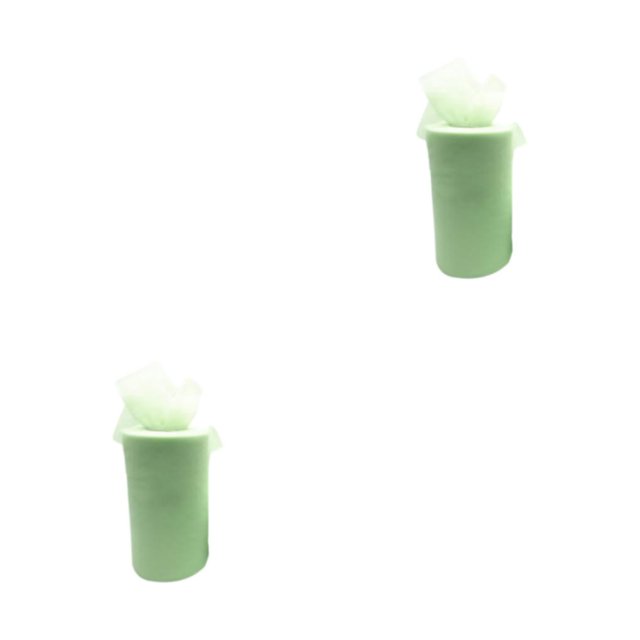 Youkk Polyester Easy To Ad Clean Wedding Tape Wedding Party Decorations Durable And Reliable Roll Tulle bud green 2Set