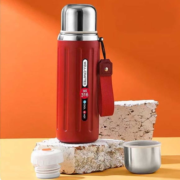 UsRHHA Portable Cup 316 Stainless Steel Liner 600ml, Extra Long Insulation for Hot and Cold Drinks, Insulated Tumbler
