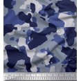 thumbnail image 1 of Soimoi polyester Crepe Fabric Two Tone With White Camouflage Decor Fabric Printed Yard 42 Inch Wide, 1 of 3