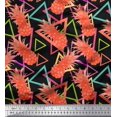 thumbnail image 1 of Soimoi Tissu en Crêpe de Polyester Triangle et Fruits de Pin Tissu Imprimé 1 Yard 52 Inch Wide, 1 of 5