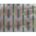 thumbnail image 3 of oneOone Tissu Viscose Georgette Style Ikat Rayé Tissu Imprimé 1 Yard 42 Pouces de Large, 3 of 3