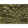 thumbnail image 1 of Ahgly Company Machine Washable Indoor Rectangle Transitional Dark Yellow Green Area Rugs, 2' x 5', 1 of 7