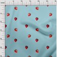 thumbnail image 1 of oneOone Viscose Chiffon Fabric Strawberry Fruit Print Fabric BTY 42 Inch Wide, 1 of 4