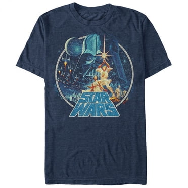 Star Wars Classic Scene Circle Men's T-Shirt-3XLarge