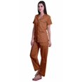 thumbnail image 2 of Moomaya Ensemble de Pyjama à Manches Courtes Imprimé pour Femmes Chemise de Nuit Boutonnée Imprimée, 2 of 6