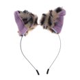 thumbnail image 5 of Bandeau en Peluche Dessin Animé Fête Peluche Oreilles de Chat Cheveux Oreilles Performance Bande pour Cheveux Accessoires pour Cheveux (Imprimé Léopard), 5 of 5