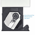 thumbnail image 4 of yingyy Exterior PC CD Writer Portable Shockproof Indoor Outdoor DVD Driver Noise Cancelling Notebook Computer Optical Reader Silver, 4 of 6