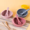 thumbnail image 2 of SNNROO 2pcs Baby Feeding Bowl And Spoon Set With Silicone Suction Cup And Soft Silicone Spoon, 2 of 7