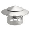 thumbnail image 1 of Capuchon de Cheminée en Acier Inoxydable 304 pour Mur Extérieur, Sortie d'Air Frais, Toit, Tuyau, Hotte d'Évacuation, Évacuation de Fumée, 1 of 11
