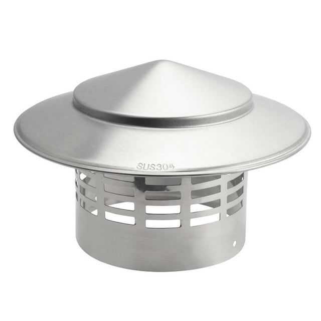 Capuchon de Cheminée en Acier Inoxydable 304 pour Mur Extérieur, Sortie d'Air Frais, Toit, Tuyau, Hotte d'Évacuation, Évacuation de Fumée