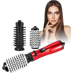 LAICAIW 3-in-1 Hot Air Styler and Rotating Hair Dryer for Dry Hair, Curl Hair, Straighten Hair, Negative Ionic Blow Hair Dryer Brush Volumizer, 2 Detachable Auto-Rotating Curling Brush