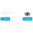 thumbnail image 3 of Unique Bargains Fluffy Soft Faux Fur Pom Poms for Hats with Snap Button, White 12Pack, 3 of 7