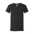 thumbnail image 1 of Bella Canvas Mens Jersey V-Neck Tee, 2XL, Black Heather, 1 of 3