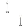thumbnail image 2 of Baohd Contemporary Table Number Holder Photo Stand for Trendy Hotel Settings Silvery 20cm 2Set, 2 of 6