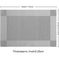 thumbnail image 3 of Namzi Napperons Gris, Ensemble de 6 Napperons en Vinyle Résistants à la Chaleur, Tapis de Table de Cuisine, Tapis de Table en PVC Résistants aux Taches Antidérapants Lavables, Ensemble de 6 (Gris), 3 of 5