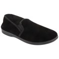 thumbnail image 1 of Zedzzz Mens Ross Twin Gusset Velour Slippers, 1 of 3