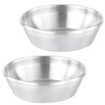 thumbnail image 4 of 2 Pcs Assiette Multi-Usage Soucoupe à Assaisonnement Assiette Apéritif Plat en Acier Inoxydable, 4 of 9