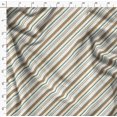 thumbnail image 4 of Soimoi Green Silk Fabric Diagonal Stripe Printed Fabric 1 Yard 42 Inch Wide, 4 of 5