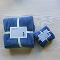 thumbnail image 1 of TopLLC Cotton 2 In 1 Bath Towel And Face Towel Soft-Bath Towels Set OF, 1 of 2
