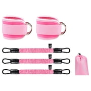 Exercise Bands Resistance Bands Set with Adjustable Ankle Straps, 10/20/30Lbs Elastic Fitness Bands for Home Workouts, Leg Press Equipment, Heavy Duty Resistance Bands for Men