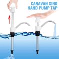 thumbnail image 3 of Abbracc Aluminum Alloy Sink Water Hand Pump Faucet for Trailer RV Supplies white, 3 of 9