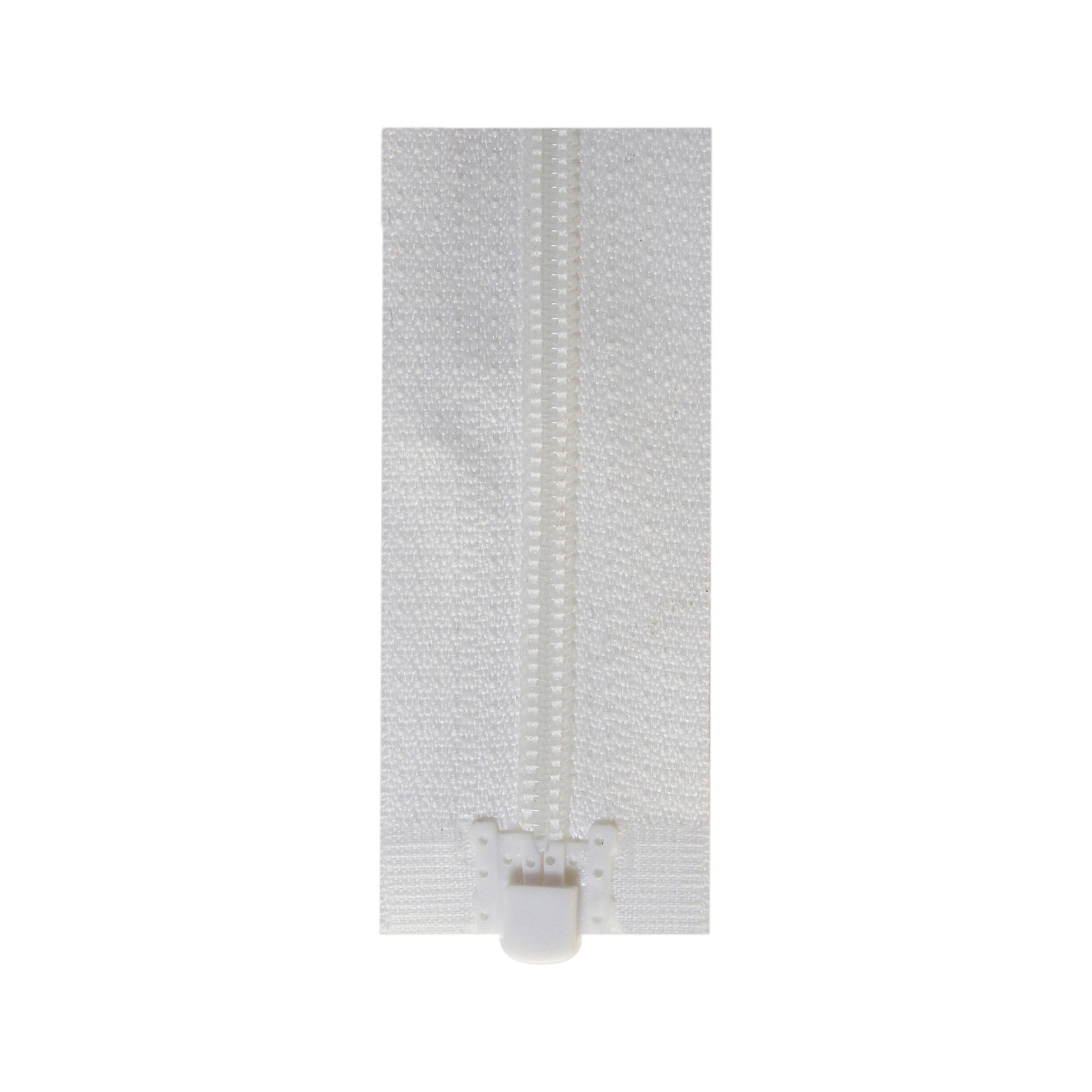 COSTUMAKERS One-Way Separating Zipper 23 cm (9.1 in), Black, #2.5 Nylon Coil, White