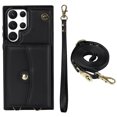 thumbnail image 5 of Crossbody PU Leather Phone Case For Samsung Galaxy S23 S22 Plus Note 20 Ultra Wallet Card Slots Magnetic Lanyard Cover, 5 of 5